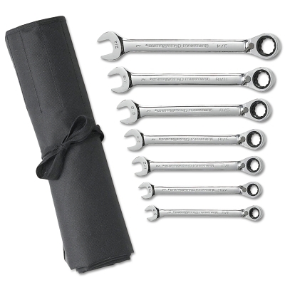 7PC REVERSIBLE COMB RATCHETING SAE NON CAPSTOP
